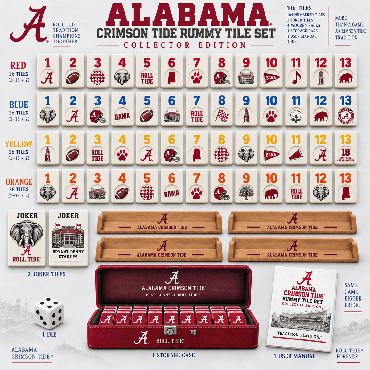 ACT Premium Rummy Tile Set TTNL