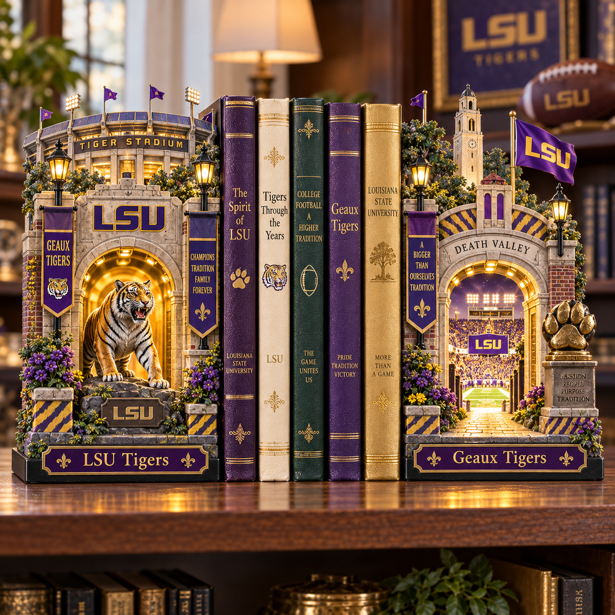 LSU STORY PORTAL BOOKENDS | PREMIUM COLLECTOR EDITION