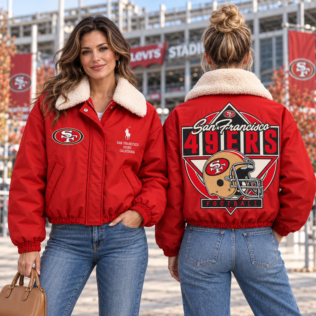 SF49 High-Pile-Collar Down Puffer Jacket NTKO