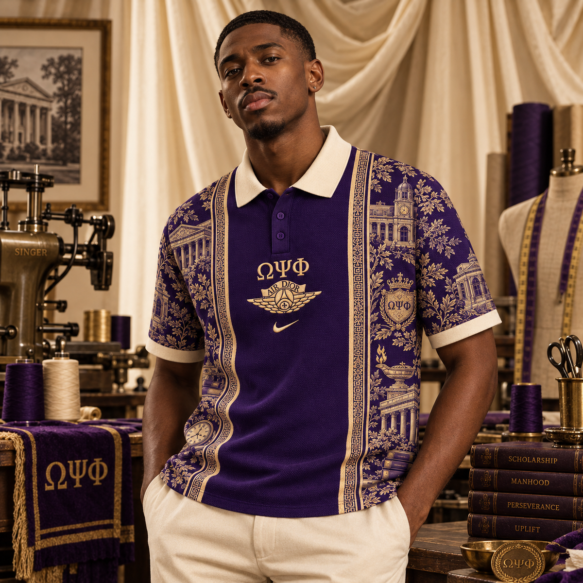 OMPP PREMIUM VINTAGE POLO SHIRT LNTH