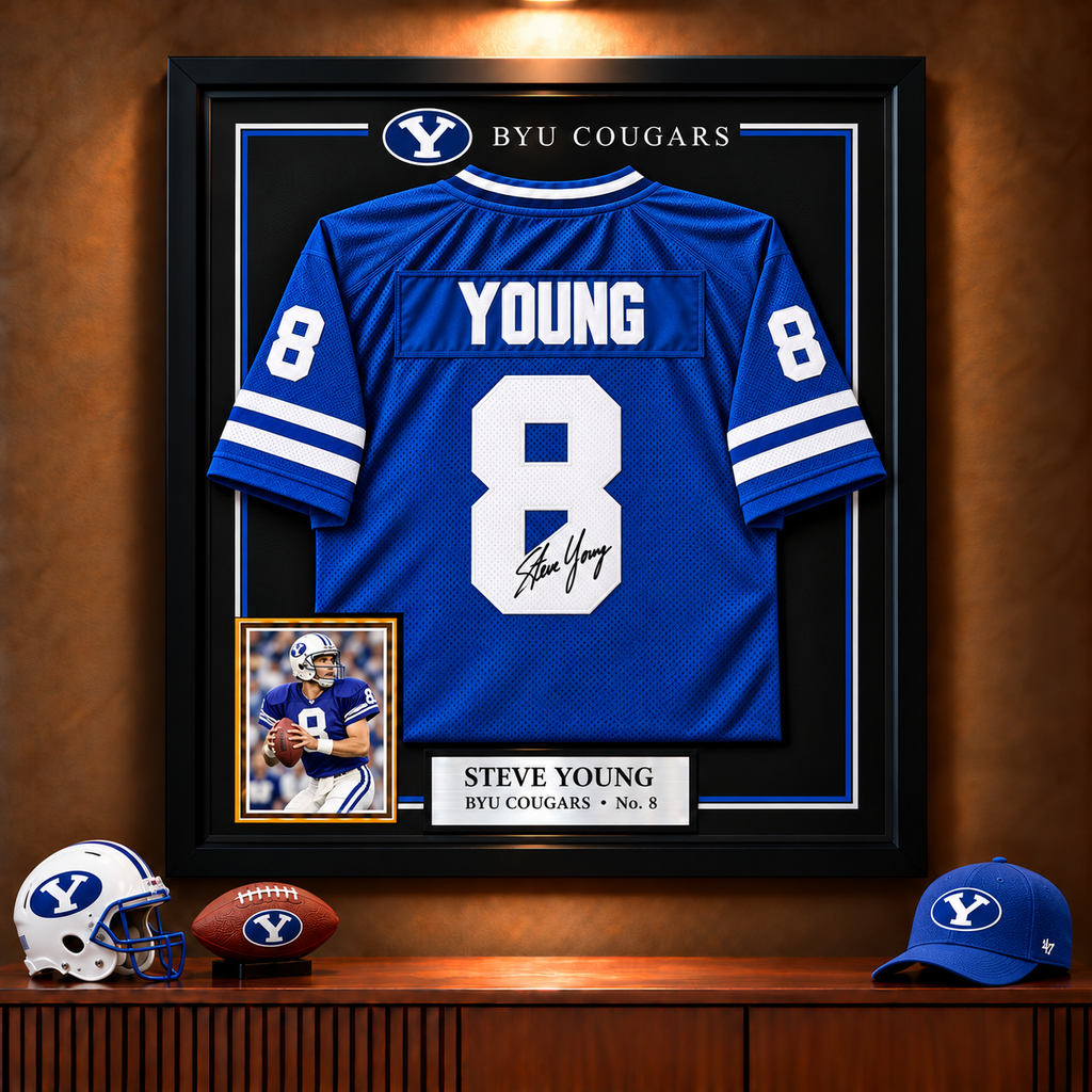 BYU Legendary jersey display frame PNPA