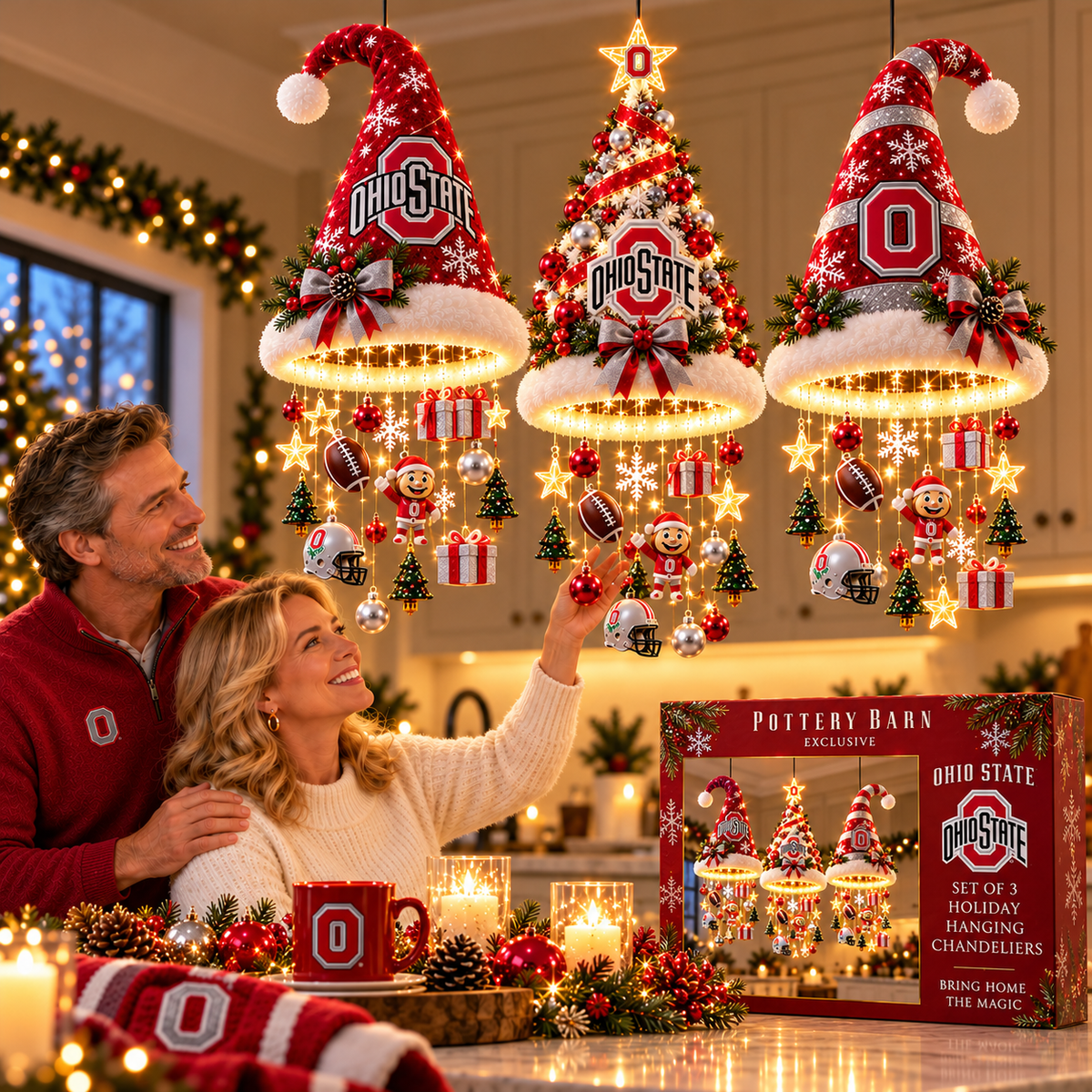 OSB Premium Christmas Hanging Chandelier Set BMD