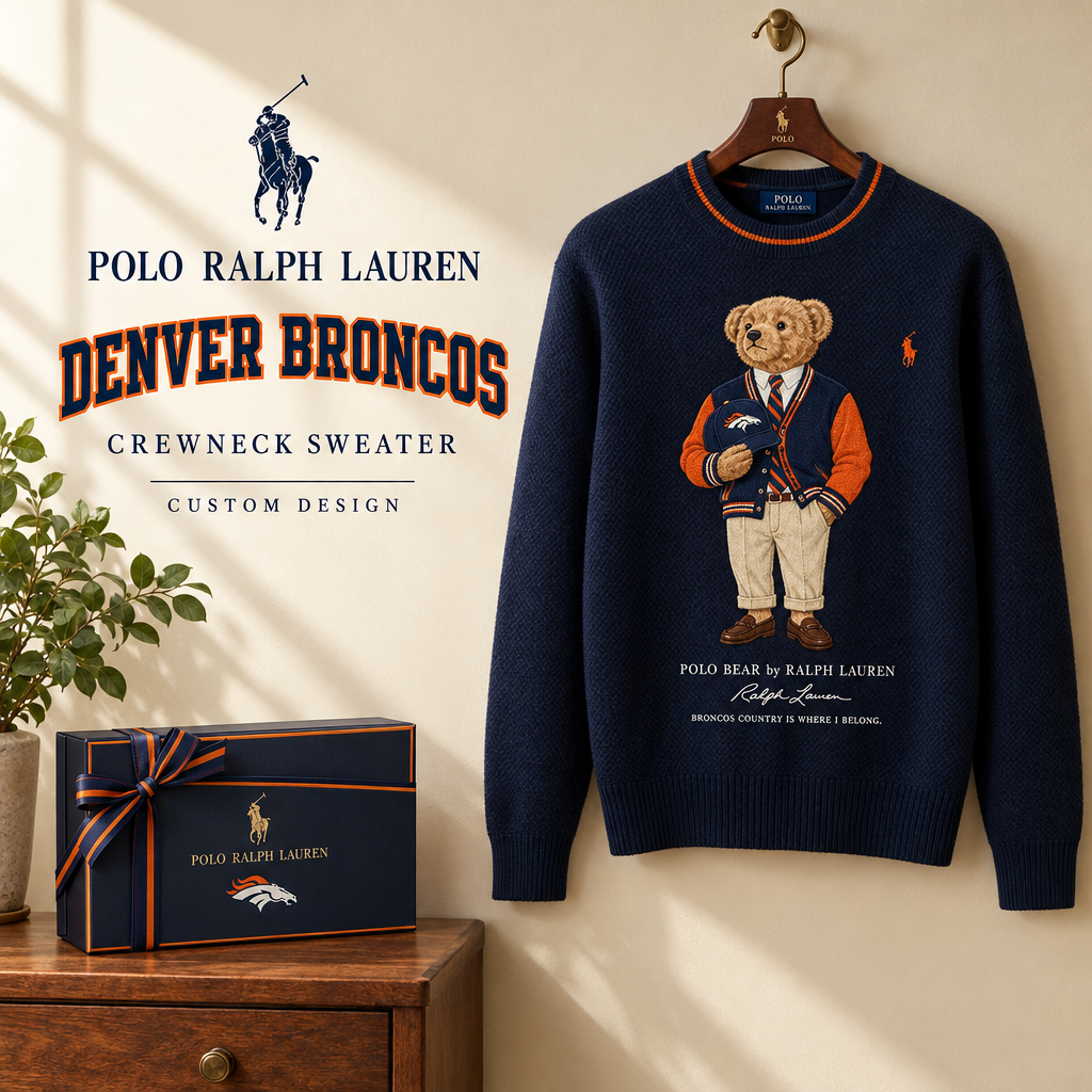Denver Broncos Premium Crewneck Sweater