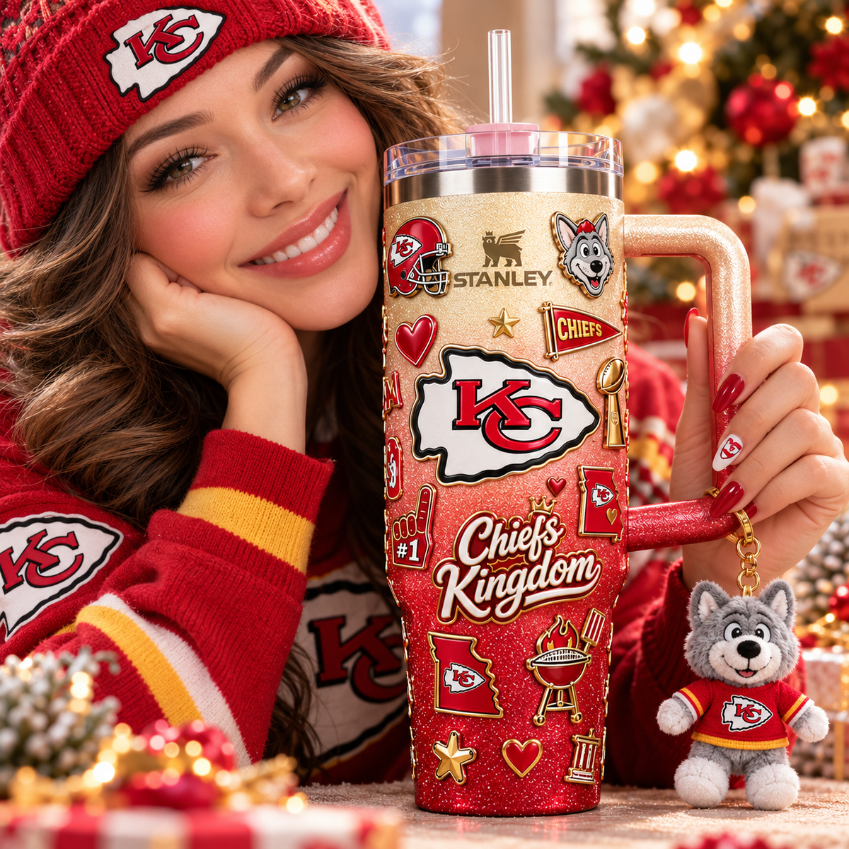 KCC 40oz 3D Embossed Glitter Tumbler Collector Edition TTNL