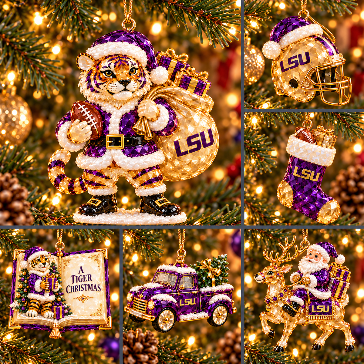 LSUT Premium Christmas Tree Ornament Set NHVH