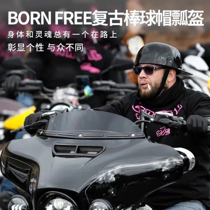ORZ-201-NEW Motorcycle Vintage Retro Helmets Baseball cap helmet Men Women Kid  Scooter Half Face Vintage Summer Cap