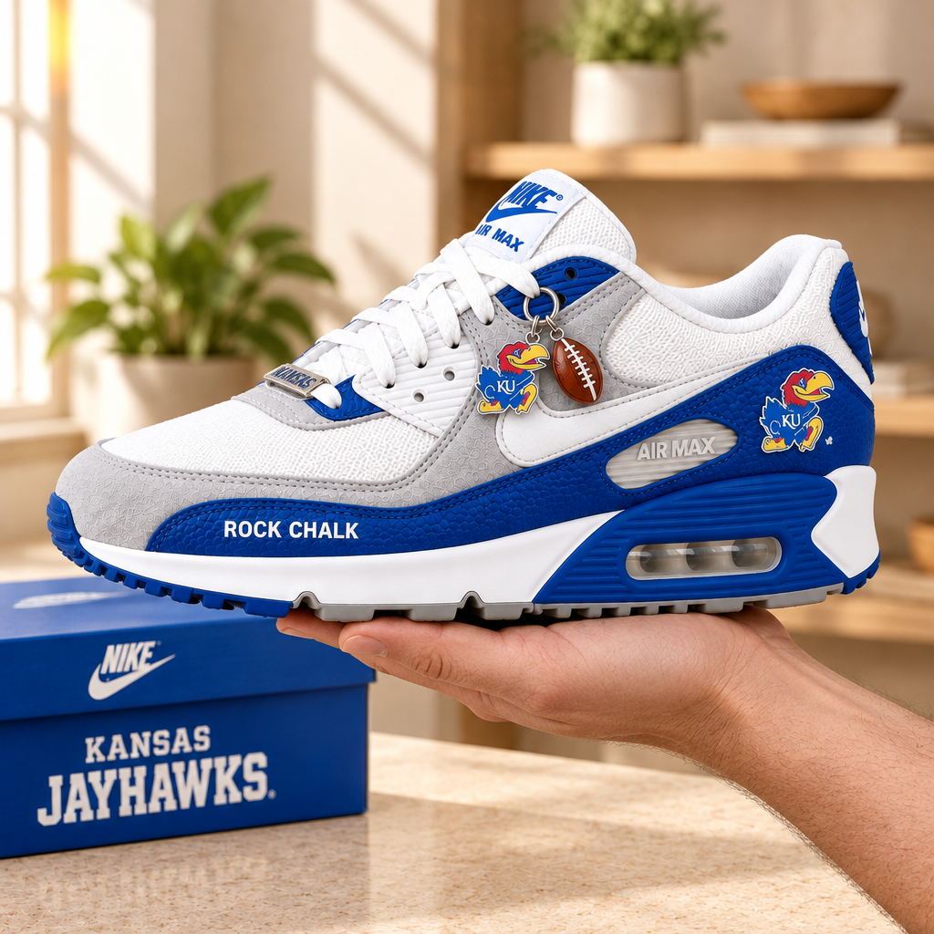 Kansas Jayhawks Premium Low-Top Sneakers