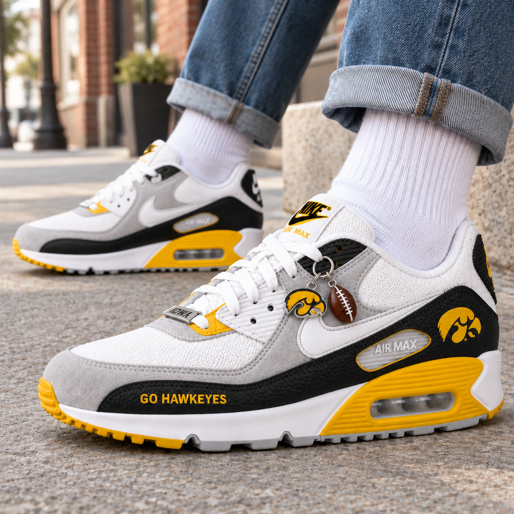 Iowa Hawkeyes Premium Low-Top Sneakers
