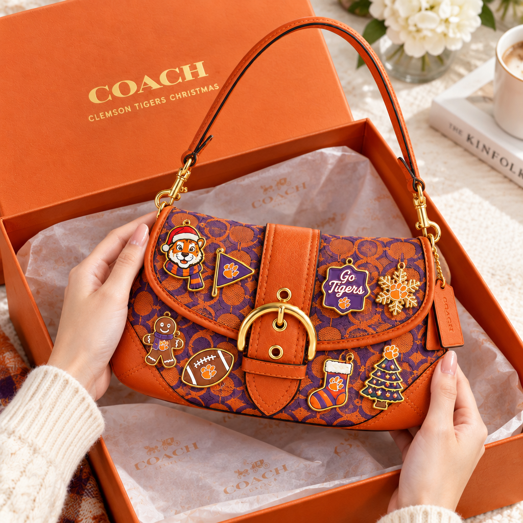 Clemson Tigers Soho Bag With Charm