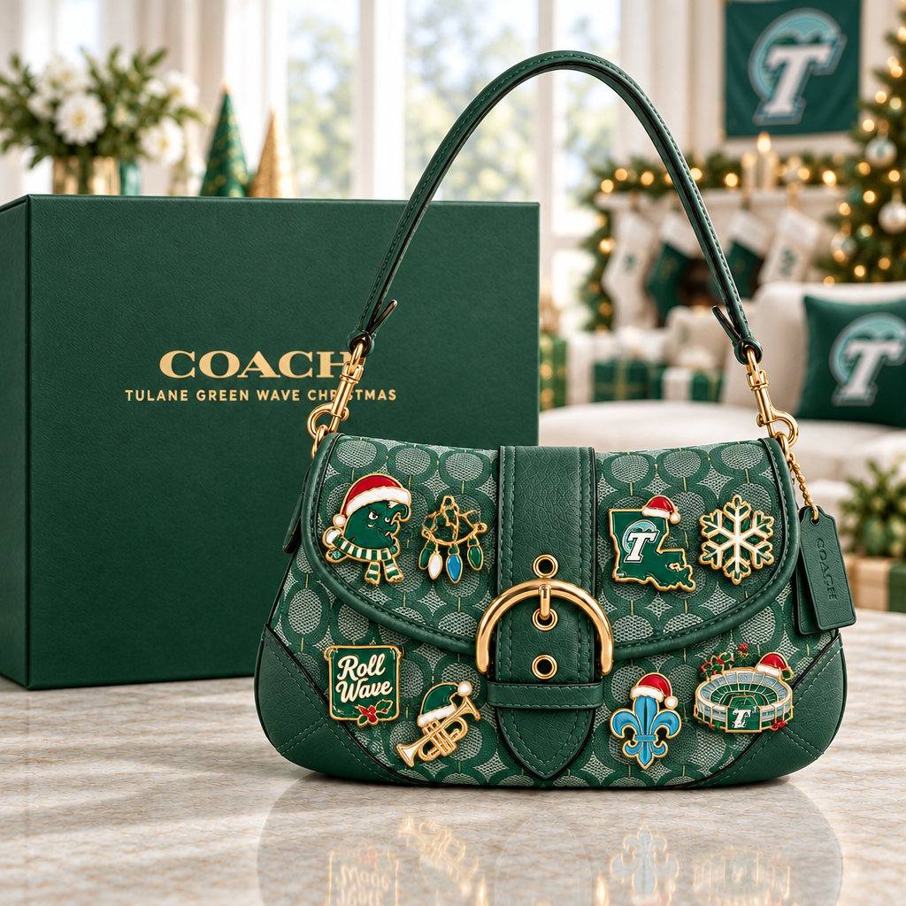 Tulane Green Wave Soho Bag With Charm