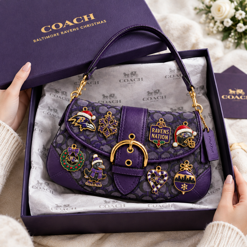 Baltimore Ravens Soho Bag With Charm