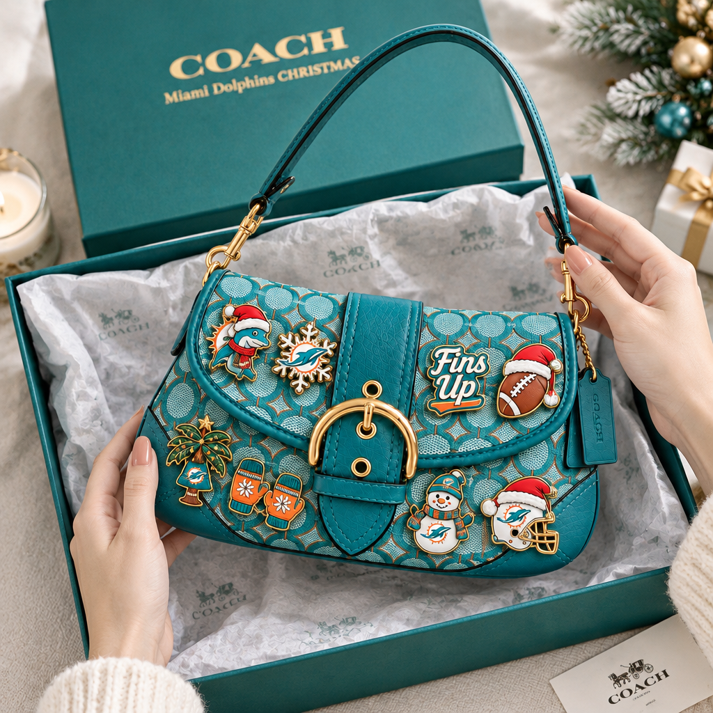Miami Dolphins Soho Bag With Charm