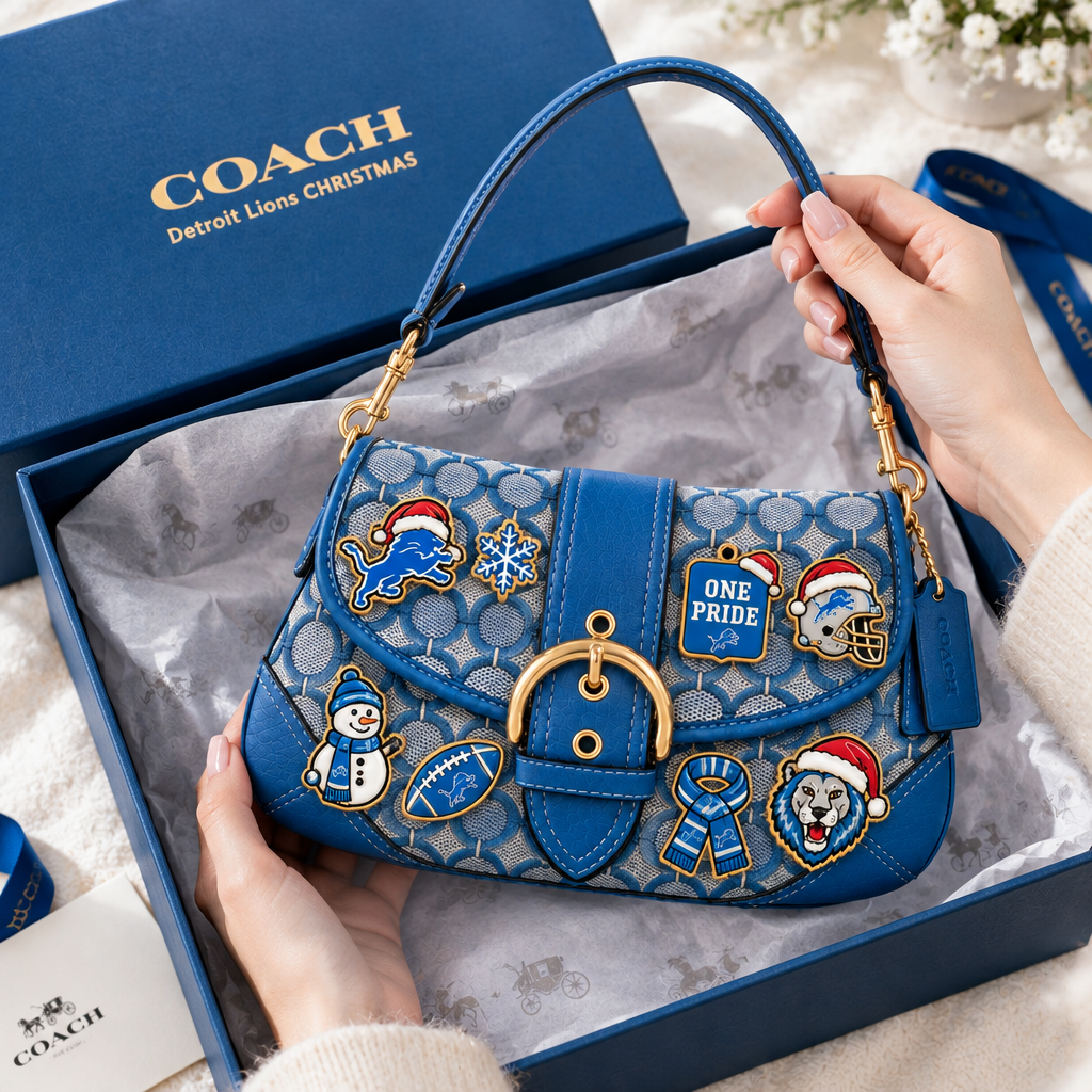 Detroit Lions Soho Bag With Charm